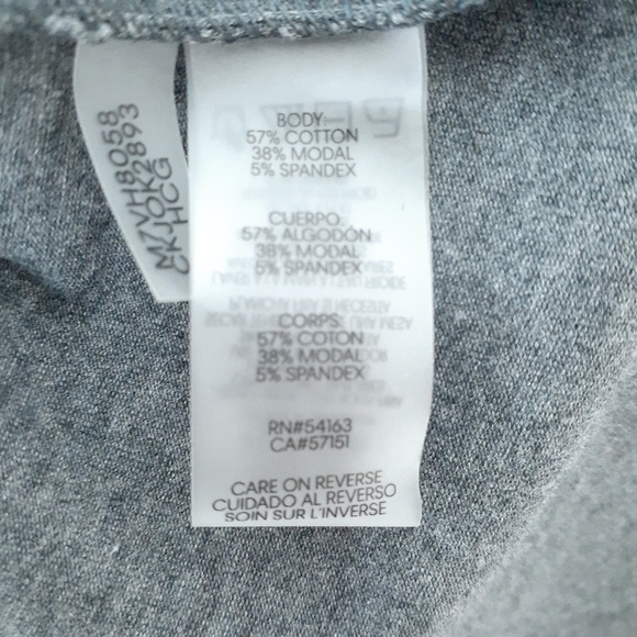 Calvin Klein Womens Tee M Gray 784 - Picture 6 of 7
